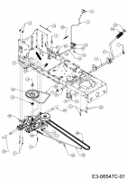 Ersatzteile Cmi Rasentraktoren 96-125 Typ: 13HH761F620  (2016) Fahrantrieb