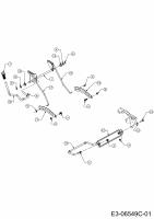 Ersatzteile Colombia Rasentraktoren PX 180 KT 105 H Typ: 13HG71GN646  (2014) Mähwerksaushebung