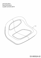 Ersatzteile MTD Rasentraktor Smart RG 145 Typ: 13HM765G600  (2014) Sitz ab 02.03.2014 