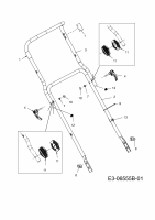 Ersatzteile Sterwins Motormäher mit Antrieb 460 BTC Typ: 12C-J64H638  (2012) Holm