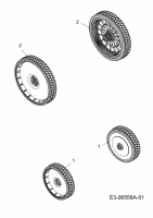 Ersatzteile Sterwins Motormäher mit Antrieb 460 HTC Typ: 12C-J6AQ638  (2013) Räder