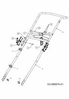 Ersatzteile WOLF-Garten Elektro Rasenmäher ohne Antrieb Ambition 48 EHW Typ: 18A-11K-650  (2011) Holm 