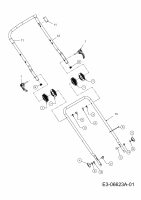 Ersatzteile Sterwins Motormäher mit Antrieb 420 BTC Typ: 12A-I44M638  (2013) Holm