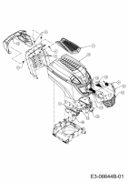 Ersatzteile WOLF-Garten Rasentraktor Blue Power 92.160 H Typ: 13RT71RE650  (2012) Motorhaube R-Style 