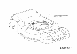 Ersatzteile Sterwins Motormäher 460 BPC Typ: 11C-J64H638  (2011) Mähwerksgehäuse