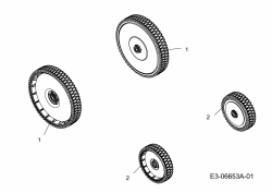 Ersatzteile Sterwins Motormäher 460 BPC Typ: 11C-J64H638  (2011) Räder