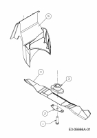 Ersatzteile WOLF-Garten Benzin Rasenmäher ohne Antrieb Ambition 48 HW Typ: 11B-118R650  (2012) Messer 