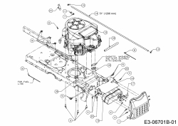Cub Cadet Ersatzteile Zero Turn All Rounder 1050 17AI9BKP603  (2013) Motorzubehör