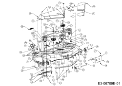 Cub Cadet Ersatzteile Gartentraktoren CC 1224 KHP 14HQ94AP603  (2015) Mähwerk P (50/127cm)