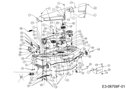 Cub Cadet Ersatzteile Gartentraktoren CC 1224 KHP 14HQ94AP603  (2016) Mähwerk P (50/127cm)