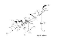 Cub Cadet Ersatzteile Gartentraktoren GT 1224 14AI94AP603  (2011) Pedale