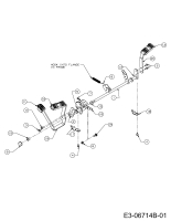 Cub Cadet Ersatzteile Gartentraktoren CC 1224 KHP 14BI94AP603  (2012) Pedale