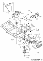 Ersatzteile Gutbrod Zero Turn GLX 122 FH Typ: 17BT4BFY690  (2011) Elektromagnetkupplung, Motorzubehör, Tank