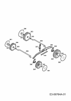 Ersatzteile Tchibo Elektromäher 2.34 E Typ: 276212  (2011) Höhenverstellung, Räder