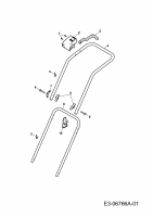 Ersatzteile Tchibo Elektromäher 2.34 E Typ: 272213  (2011) Holm, Schalter