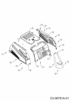 Ersatzteile MTD Rasentraktor Minirider 60 E Typ: 13C1054-400  (2011) Verkleidungen 