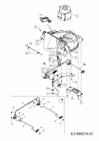 Ersatzteile WOLF-Garten Elektro Rasenmäher ohne Antrieb Ambition 40 E Typ: 18D-N4S-650  (2011) Höhenverstellung, Luftführung 