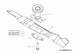 Ersatzteile MTD Benzin Rasenmäher mit Antrieb 46 SPHM-HQ Typ: 12D-J2AQ616  (2011) Messer 
