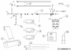 Ersatzteile MTD Rasentraktor 420/38 Typ: 13B2765F306  (2014) Elektroteile 