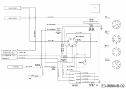 Ersatzteile MTD Rasentraktor 420/38 Typ: 13B2765F306  (2014) Schaltplan 