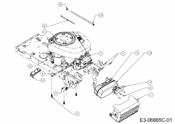 Ersatzteile MTD Rasentraktor 13.5/38 Typ: 13A1765F308  (2015) Motorzubehör 