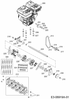Cub Cadet Ersatzteile Motorvertikutierer CC V 40 B 16BH8AMQ603  (2013) Messerwalze