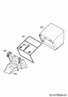 Ersatzteile Sentar Akkumäher SE 37 LI Typ: 18AWG3D-663  (2011) Grasfangsack