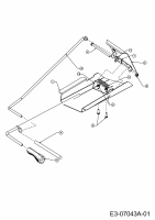 Ersatzteile Zubehör Garten- und Rasentraktoren Mulch Kits für 900 Serie (NX-09) mit Mähwerk E (36/92cm) Typ: 196-751-678  (2012) Grundgerät