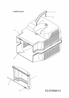 Ersatzteile WOLF-Garten Benzin Rasenmäher ohne Antrieb Campus 48 B Typ: 6042000  (2011) Grasfangkorb 