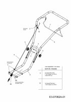 Ersatzteile MTD Motorhacke T/245 Typ: 21B-25MJ678  (2012) Holm, Motor 