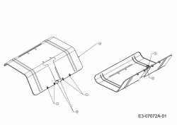 Ersatzteile MTD Motorhacke T 330 B 700 Typ: 21D-332Z602  (2014) Schutzschild 