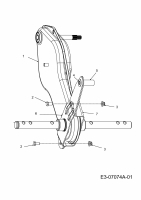 Ersatzteile MTD Motorhacke T 380 B 700 Typ: 21C-382X602  (2013) Kettenkasten 