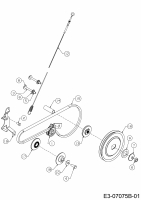 Cub Cadet Ersatzteile Motorhacken FT 24 21B-34M8710  (2017) Keilriemen, Spannrolle