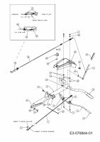 Ersatzteile MTD Motorhacke T 380 Typ: 21C-382A678  (2011) Holm 