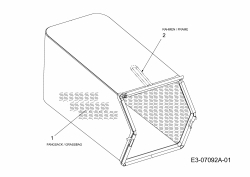 Ersatzteile Yard-Man Motormäher Yard-Man 21 Sure Cut Typ: 11A-B29Q701  (2014) Grasfangsack