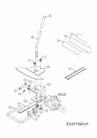 Ersatzteile MTD Holzspalter LS 550 Typ: 24AF550C678  (2013) Steuerhebel 