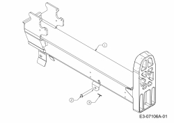 Ersatzteile MTD Holzspalter LS 550 Typ: 24AF550C678  (2011) Tragbalken 