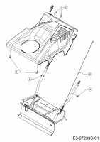 Ersatzteile MTD Schneefräse ME 53 Typ: 31AR2T1E678  (2020) Motorabdeckung 