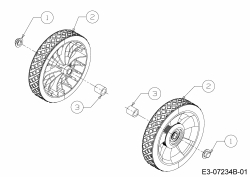 Ersatzteile MTD Schneefräse M 53 Typ: 31A-2M1E678  (2015) Räder 