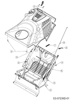 Cub Cadet Ersatzteile Schneefräsen 221 LHP 31AR2T6D603  (2020) Motorabdeckung