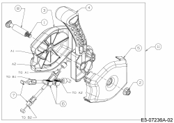 Ersatzteile WOLF-Garten Schneefräse Expert 5370 Typ: 31AR2T6D650  (2016) Wurfweitenregulierung 