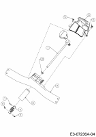 Ersatzteile WOLF-Garten Schneefräse Expert 5370 Typ: 31AR2T6D650  (2016) Drehsteuerung Auswurf 