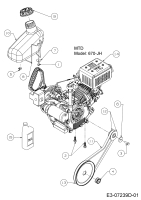 Cub Cadet Ersatzteile Schneefräsen 221 LHP 31AR2T6D603  (2018) Keilriemen, Motor, Tank