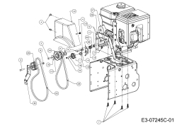 Cub Cadet Ersatzteile Schneefräsen 935 SWE 31AY97KV603  (2016) Fahrantrieb, Fräsantrieb