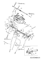 Cub Cadet Ersatzteile Schneefräsen 730 TDE 31AY75LU603  (2012) Abdeckung Armaturenbrett