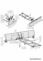Ersatzteile Zubehör Zero Turn Räumschild für Tank S (72/183cm) Typ: 59A30020150  (2012) Grundgerät