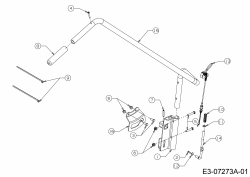 Ersatzteile Zubehör Garten- und Rasentraktoren Schneefräsen für GT Modelle Typ: OEM-190-032  (2015) Hebel Aushebung