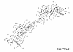 Ersatzteile Zubehör Garten- und Rasentraktoren Schneefräsen für 500 Serie Typ: OEM-190-032  (2017) Aushebung Fräsgehäuse