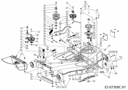 Ersatzteile Zubehör Garten- und Rasentraktoren Mähwerke für GTX 2100, Mähwerk 50/127cm Typ: 19A40013603  (2015) Grundgerät