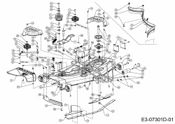 Ersatzteile Zubehör Garten- und Rasentraktoren Mähwerke für GTX 2100, Mähwerk 54/137cm Typ: 19A40014603  (2014) Grundgerät